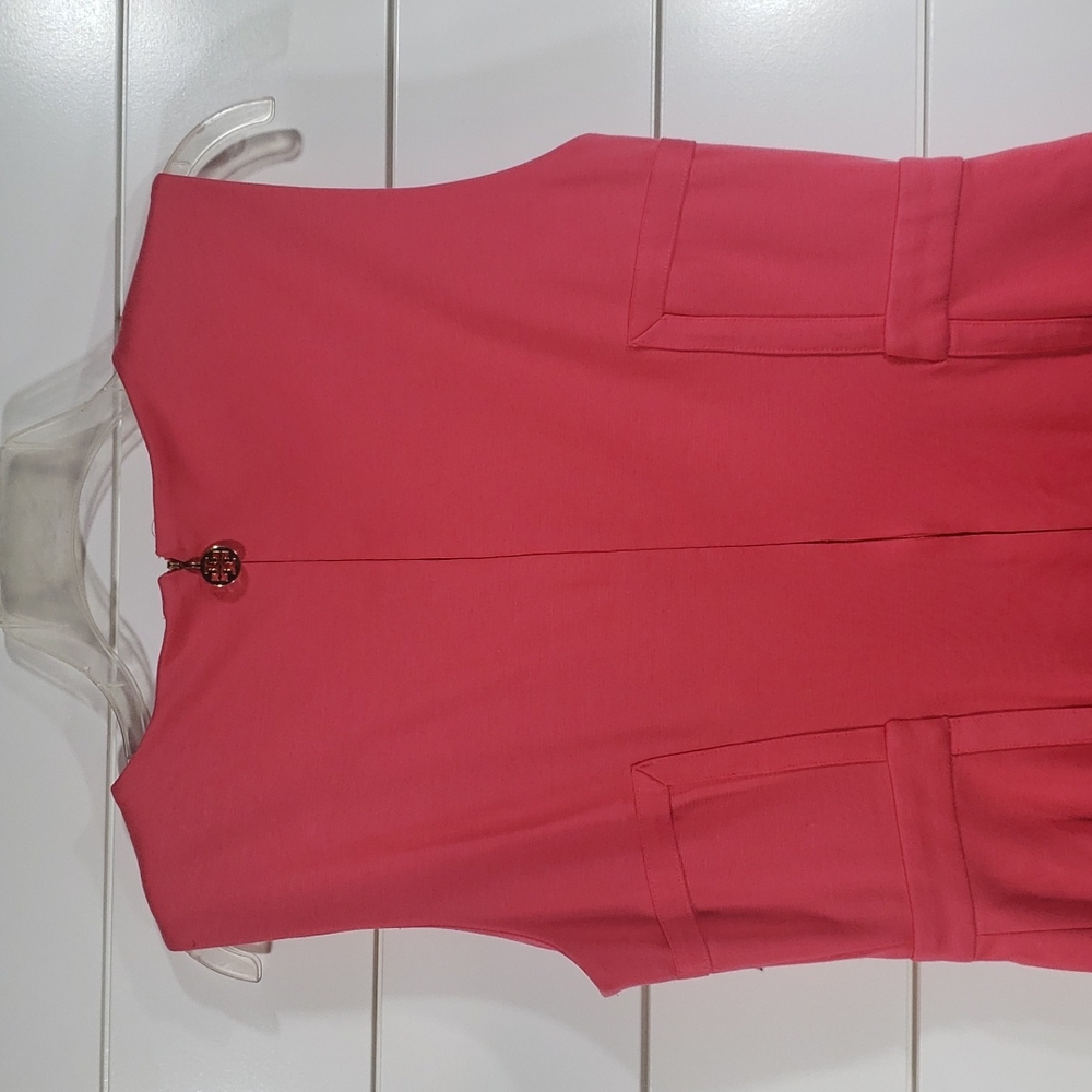 Tory Burch Osten coral pink sleeveless dress - Picture 7 of 10